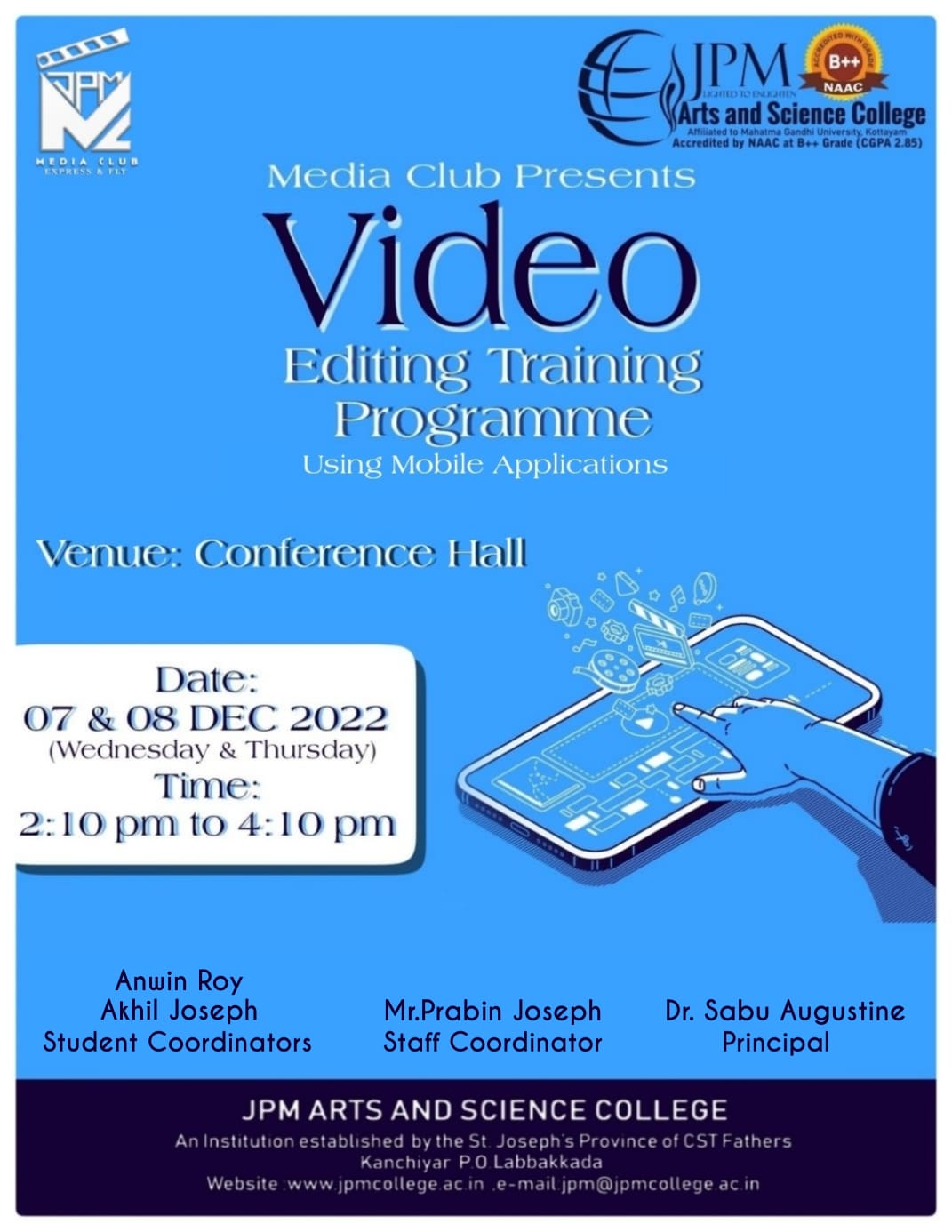 Video Editing Training Programme using Mobile Applications